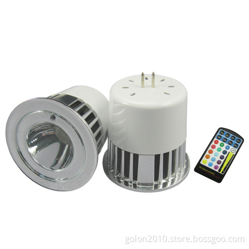 5W RGB LED Spotlights RGB Remote Controller GU10 E27 MR16 Base CE RoHS